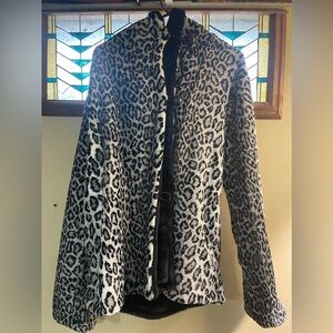 Reversible Fur Lined Hooded Coat  Xl